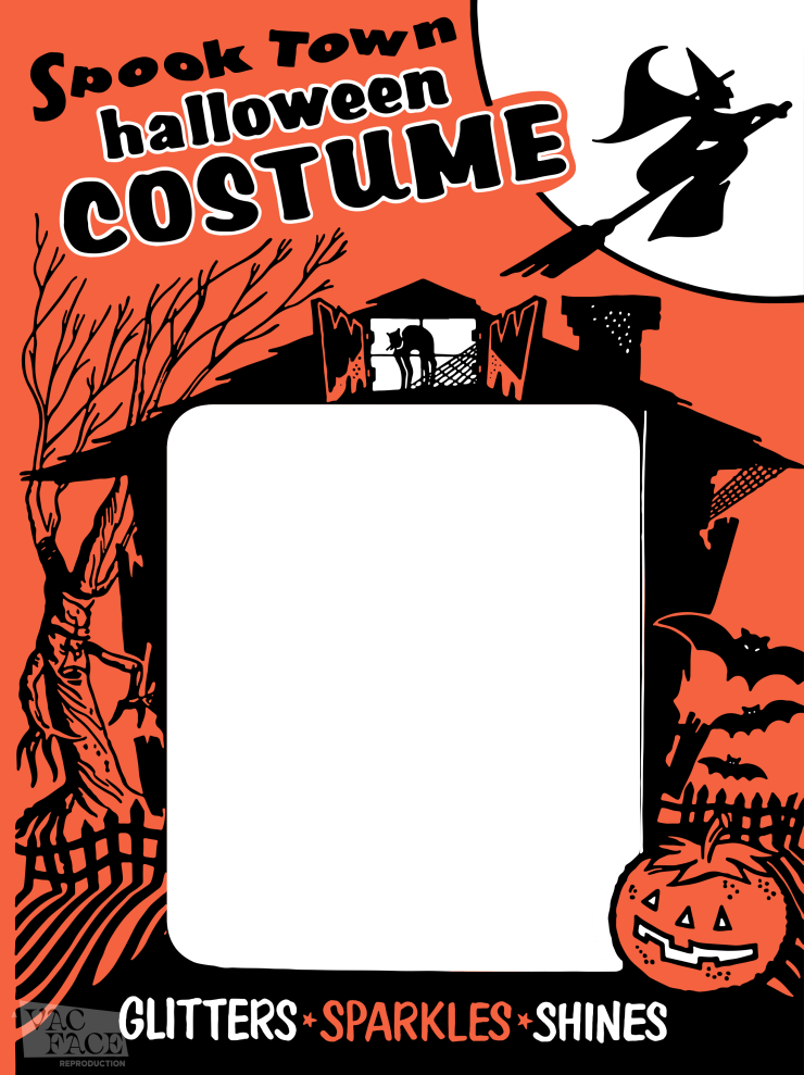 Ben Cooper 1960's Spook Town Halloween Orange Box