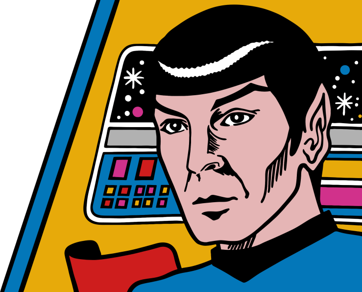 Star Trek Box Side Panel Illustration