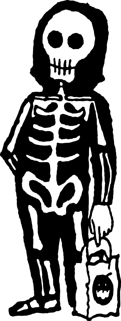 Skeleton Costume Kid Illustration