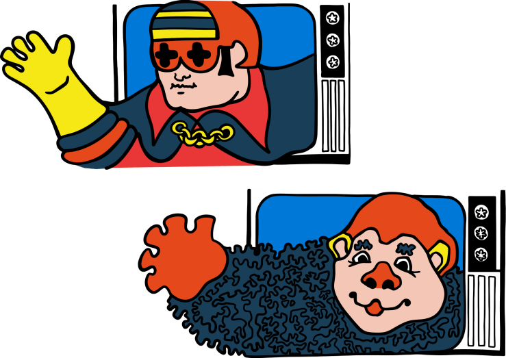 Ben Cooper TV Hero Side Panel Illustrations