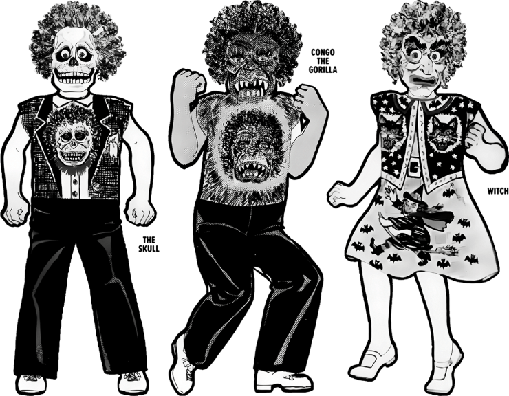 Hairy and Scary 1981 Catalog Illustrations