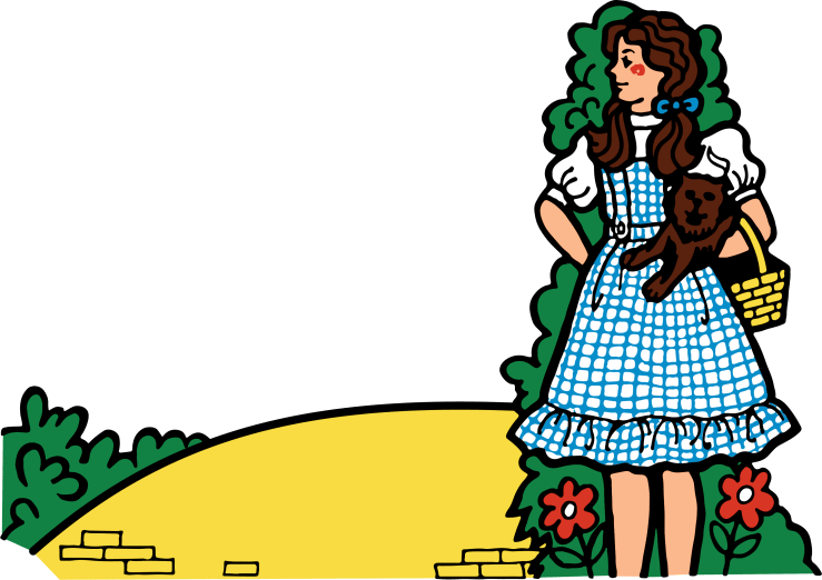 Wizard of Oz Box Side Panel Illustration