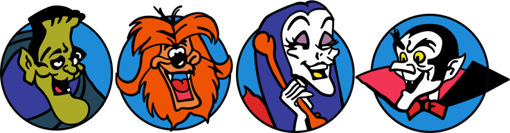 Groovie Goolies Box Side Panel Illustrations