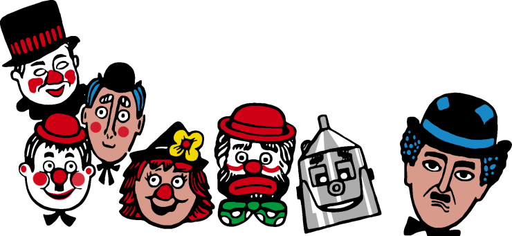 Funny People Box Side Panel Illustration