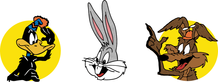 Looney Tunes Side Panel Illustrations