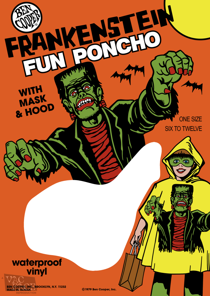 1979 Frankenstein Fun Poncho Package Art
