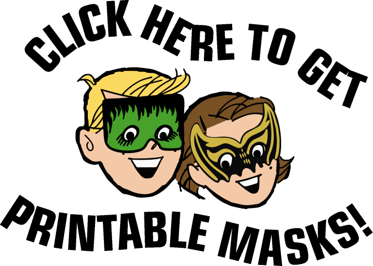Monster Fun Mask Kids Clipart Link